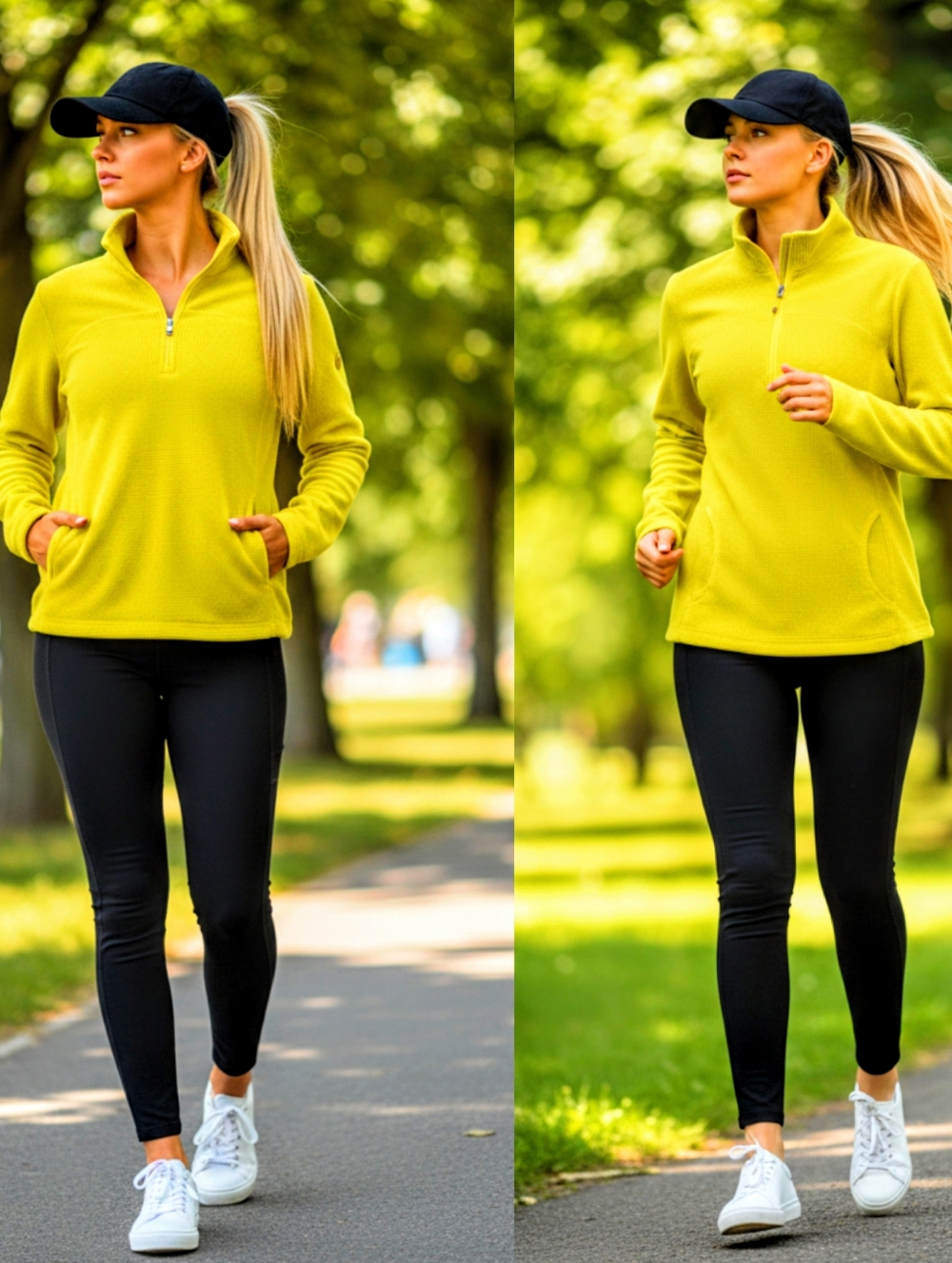 Tek Gear Neon Yellow Fleece Pullover
